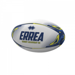 foto RUGBY ACADEMY ID PALLONE BIANCO BLU AZZURRO GIALLO FLUO