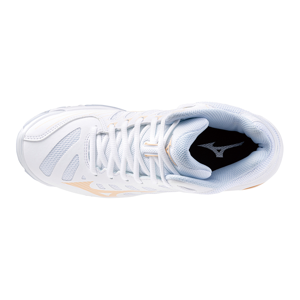 MIZUNO VOLTAGE MID W BIANCO CIPRIA SOPRA